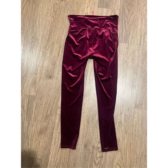 Spanx Velvet Leggings Women’s High Waist Ankle Rich Burgundy Stretch size 2X - Picture 3 of 4